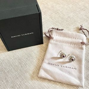 David Yurman Amethyst Cookie Stud Earrings
